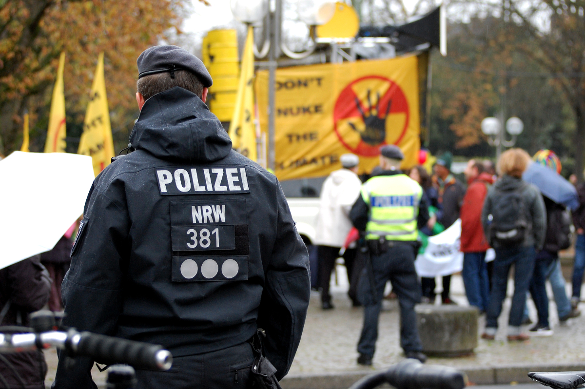 Demonstration in der Innenstadt