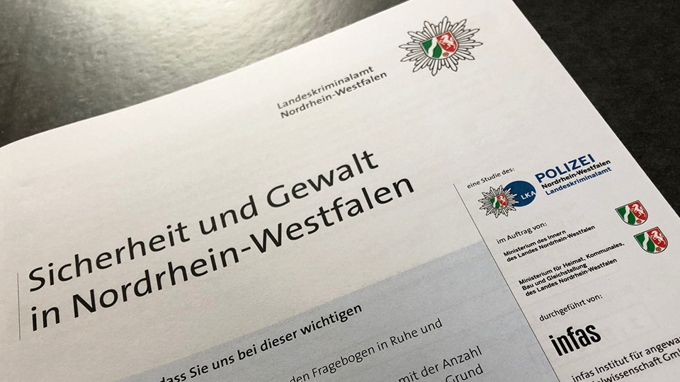 Fragebogen Sicherheit und Gewalt in NRW