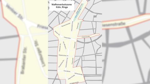 Waffenverbotszone Kölner Ringe