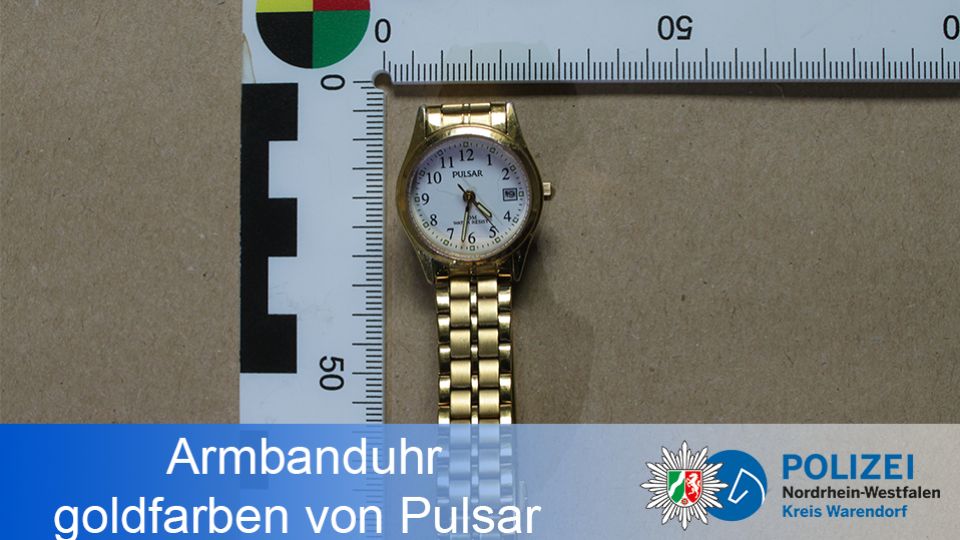 Armbanduhr, goldfarben von Pulsar